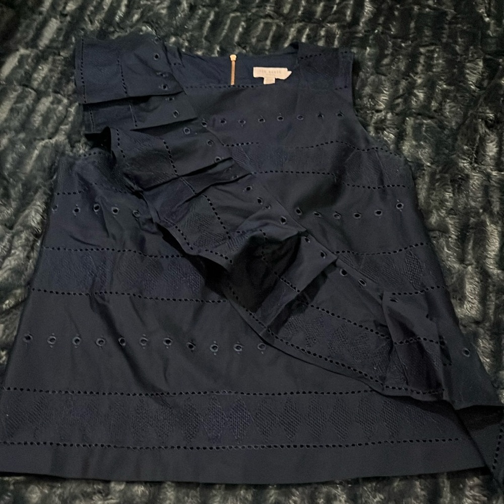 Ted Baker Blue Sleeveless Blouse - size 2.